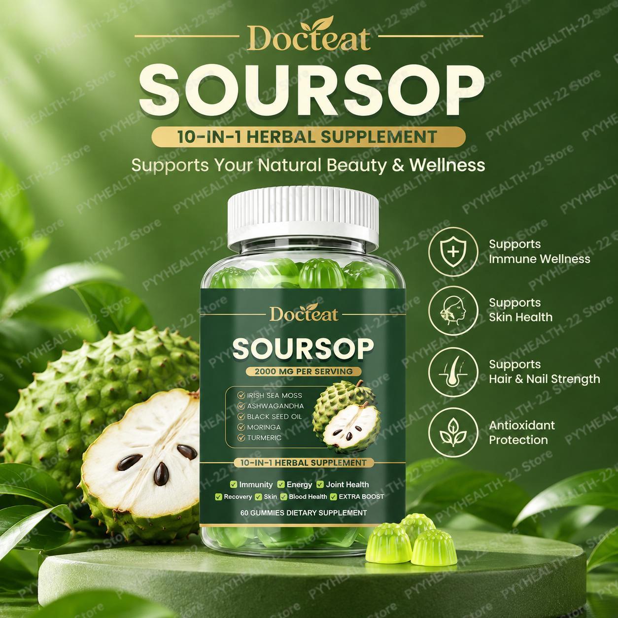 Herbal And Wellness Products - حلوى السورسوف، مزيج فيتامينات وعشب طبي