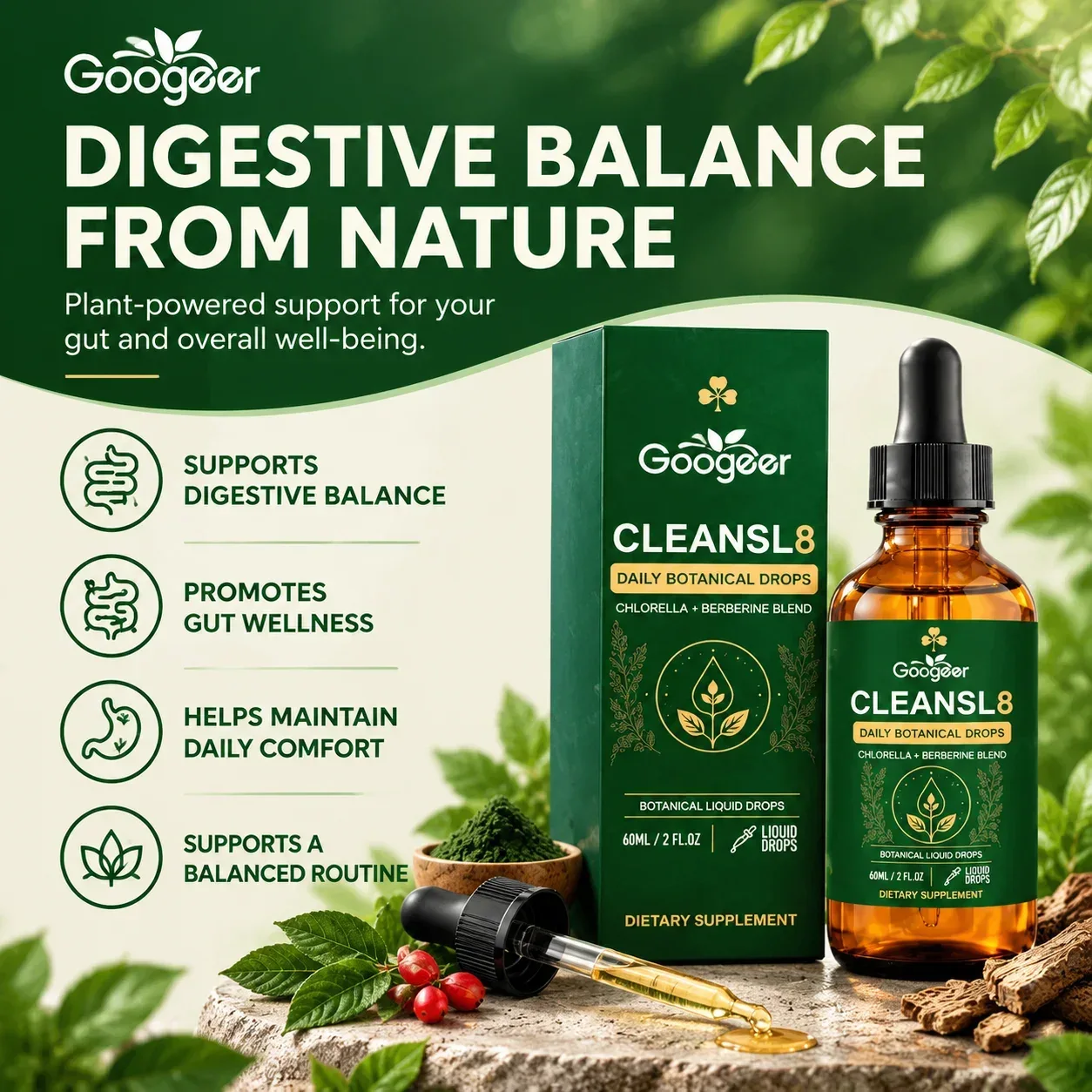 قطرات سائلة نباتية من CLEANSL8 - مراجعة Herbal And Wellness Products وسعره