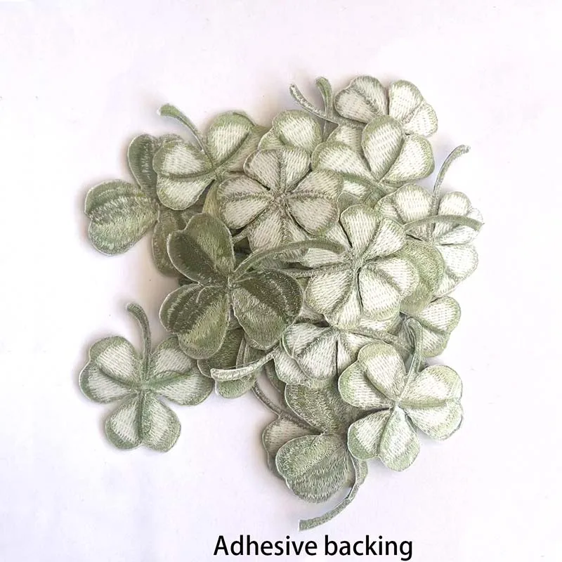 9 قطع/رقعة تطريز أوراق خضراء ق - مراجعة Red Clover Flower وسعره